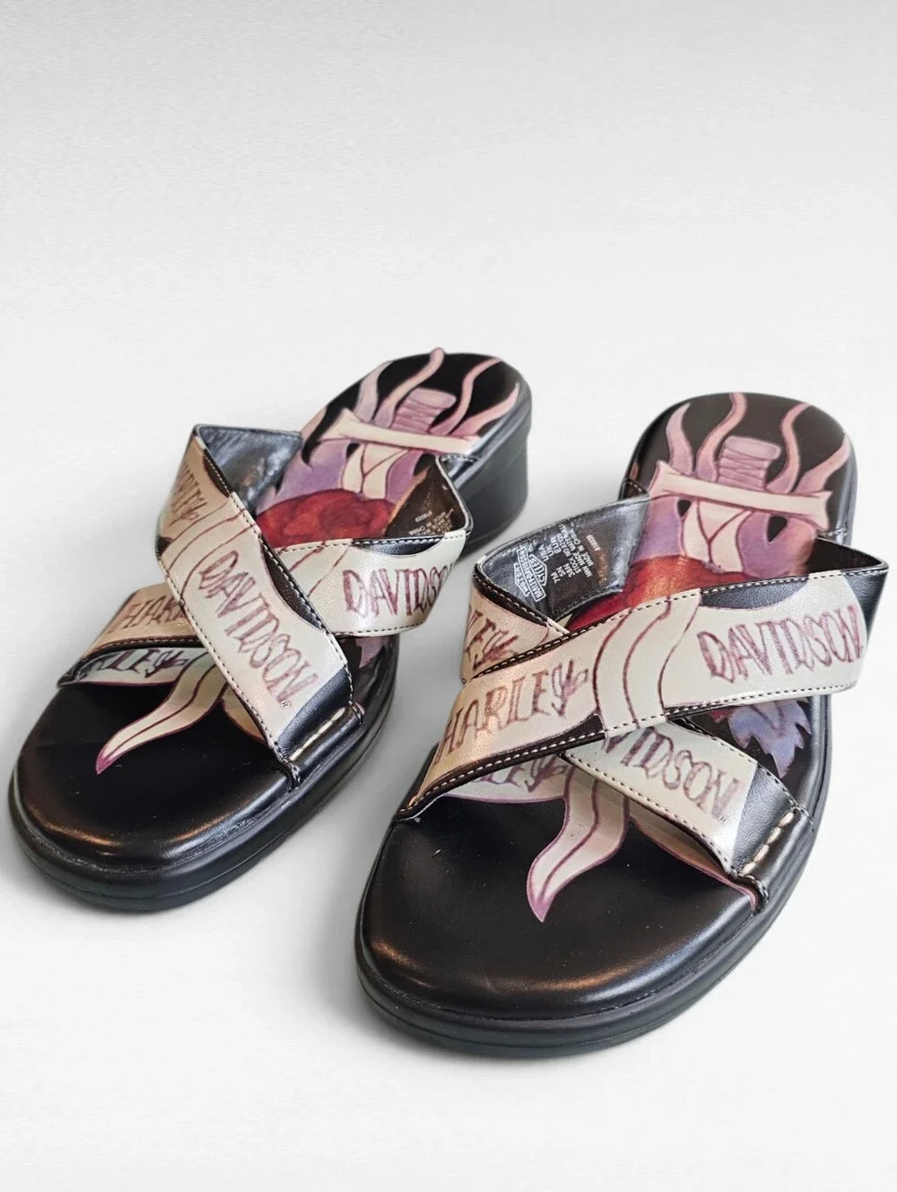 Harley Davidson Flip Flops Size 7